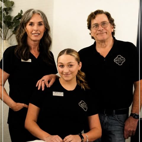 Yvette, Hallie and Ken Strange at The Med Spa Wimberley
